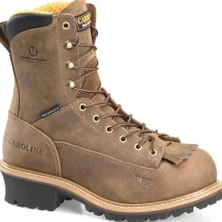 Women Carolina Men’s Poplar 8” Comp Toe WP Logger Work Boot - - CA9828
