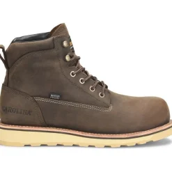 Women Carolina Men's Staple Gun 6" WP Work Boot -Brown- CA7072