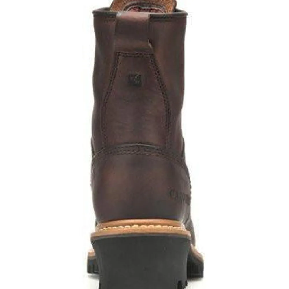 Women Carolina Women's Elm 8" Steel Toe Logger Work Boot - Brown - CA1421