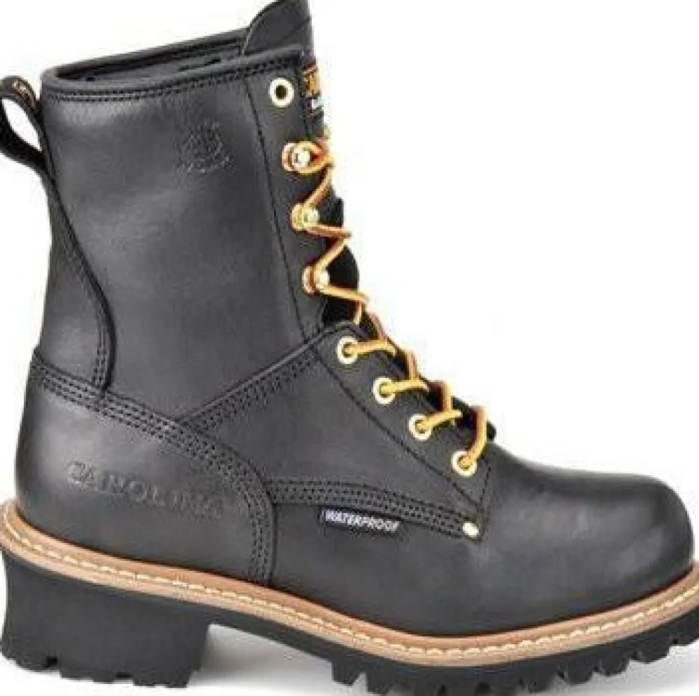 Women Carolina Women's Elm 8” WP Steel Toe Logger Work Boot - - CA1420