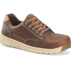 Women Carolina Women's S-117 Aluminum Toe Oxford Work Shoe- Mahogany- CA5674
