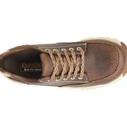 Women Carolina Women's S-117 Aluminum Toe Oxford Work Shoe- Mahogany- CA5674