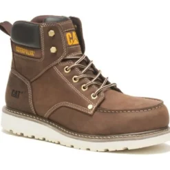 Women CAT Men's Calibrate Waterproof Steel Toe Work Boot -Khaki- P91420