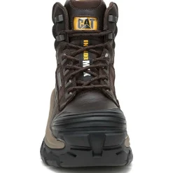 CAT Men's Invader Max Comp Toe WP Slip Resistant Work Boot -Coffee- P91729