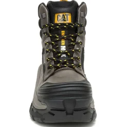 CAT Men's Invader Mid Vent Comp Toe WP Slip Resistant Work Boot -Black- P91756