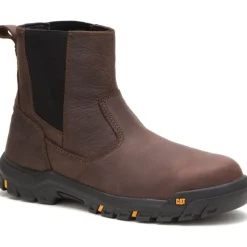 CAT Men's Wheelbase Steel Toe Work Boot - Clay - P91026