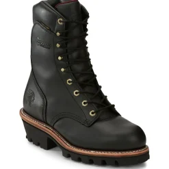 Women Chippewa Men's 9" Steel Toe WP 400G Ins Logger Work Boot - - 59410