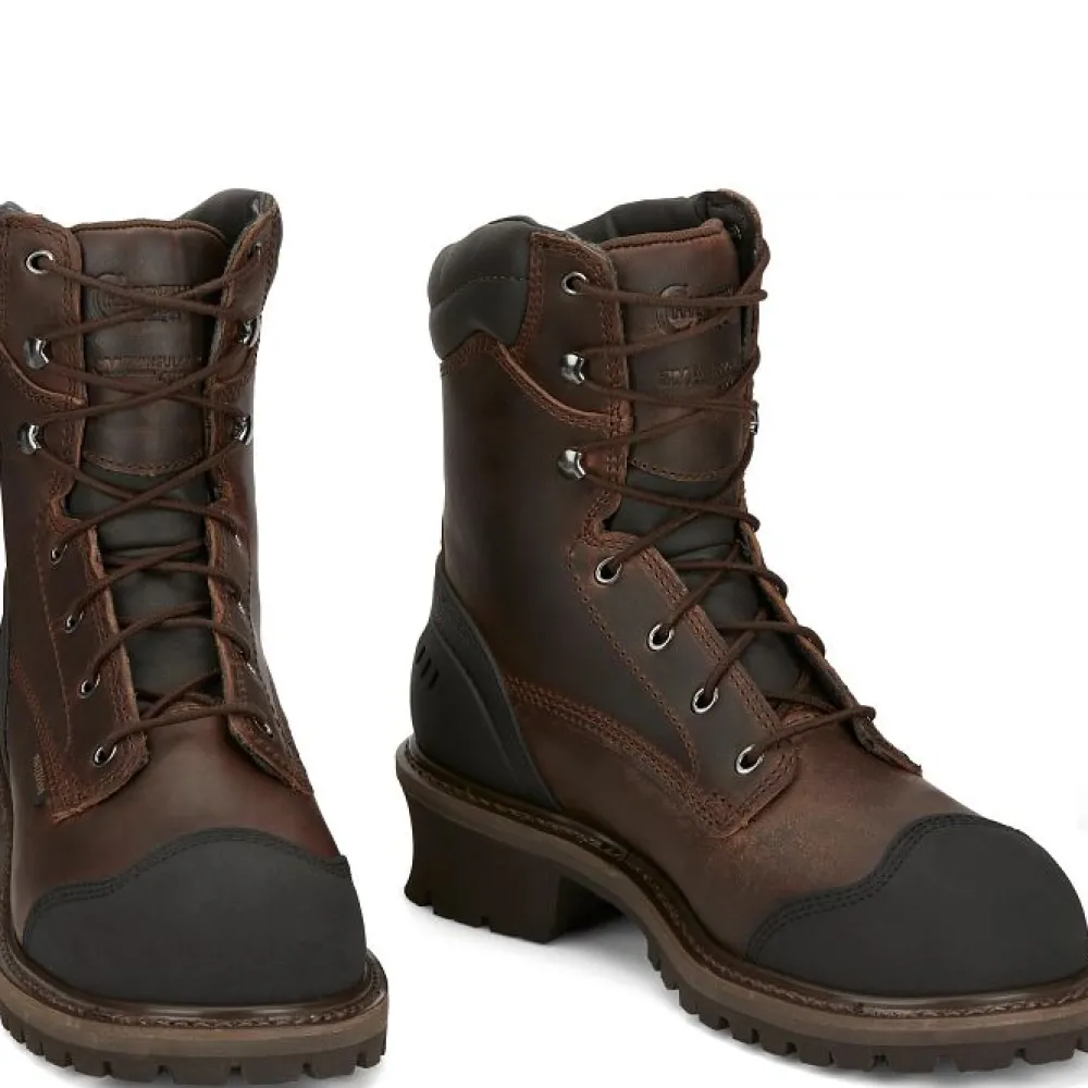 Women Chippewa Men's Aldarion 8" Comp Toe WP 400G Ins Logger Work Boot - 55053