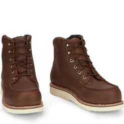 Women Chippewa Men's Edge Walker 6" Comp Toe WP Lace-Up Wedge Work Boot - 25342