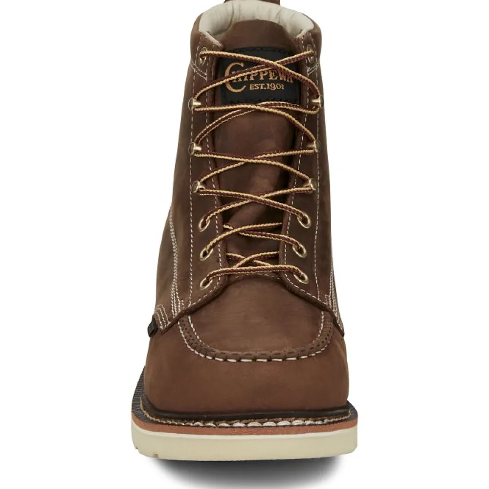 Women Chippewa Men's Edge Walker 6" Steel Toe Lace Up Work Boot -- ED5321