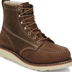 Women Chippewa Men's Edge Walker 6" Moc Toe Lace Up Work Boot -- ED5322