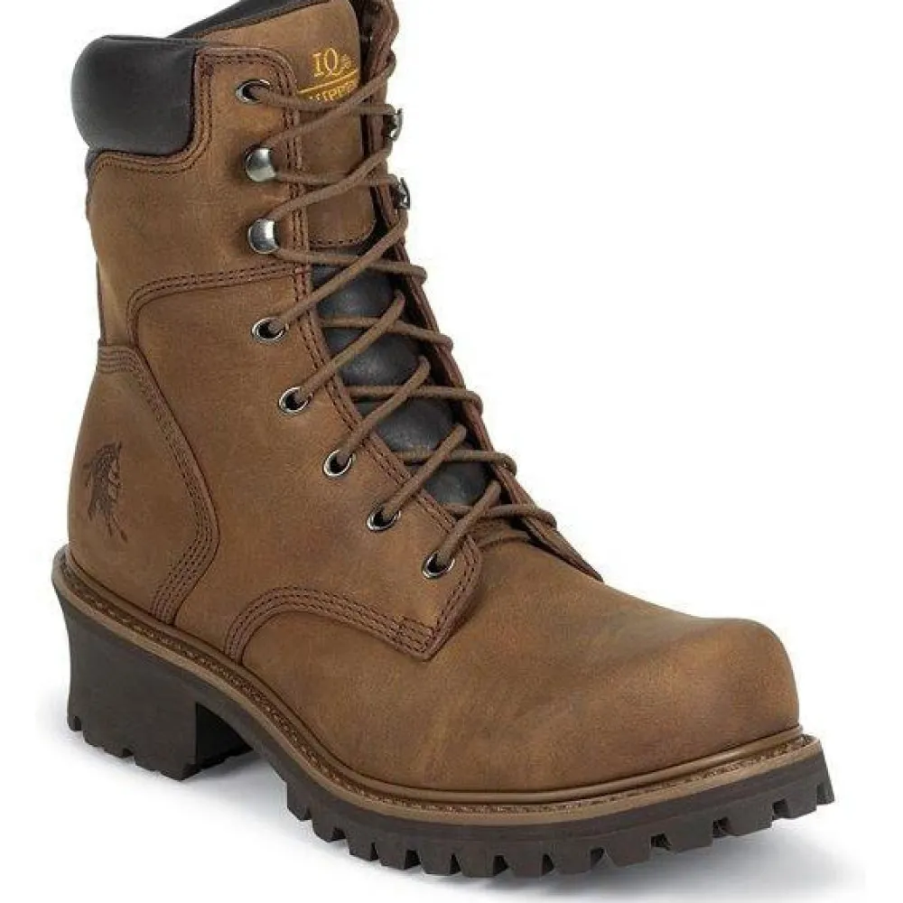 Women Chippewa Men's Hador 8" Steel Toe WP 400G Ins Logger Work Boot - 55025