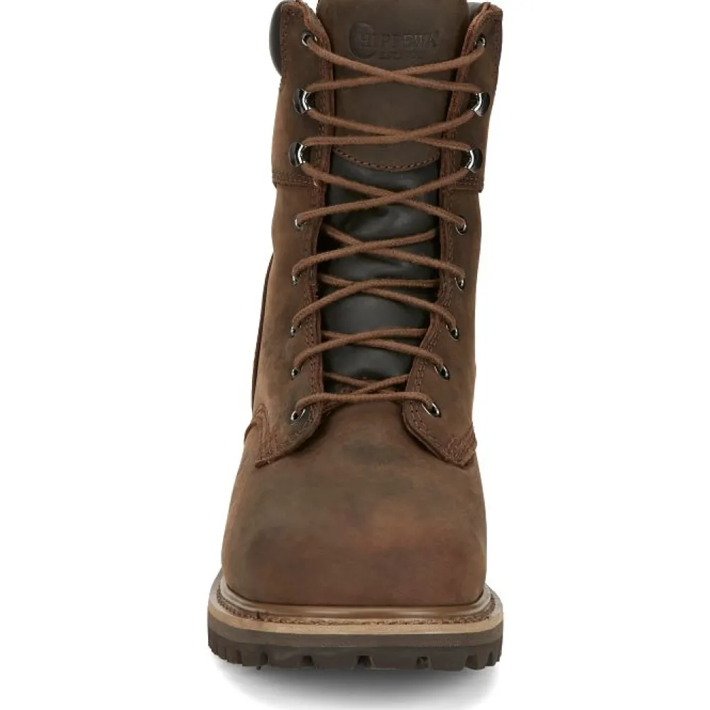 Women Chippewa Men's Hador 8" Steel Toe WP 400G Ins Logger Work Boot - 55025