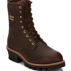 Women Chippewa Men's Paladin 8" Steel Toe WP 400G Ins Logger Work Boot - 73060