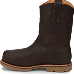 Women Chippewa Men's Serious+ 10" Comp Toe WP Metguard Pull-On Work Boot- 72331