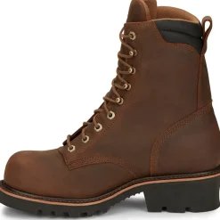 Women Chippewa Men's Valdor 8" Comp Toe WP Logger Work Boot - - 73236