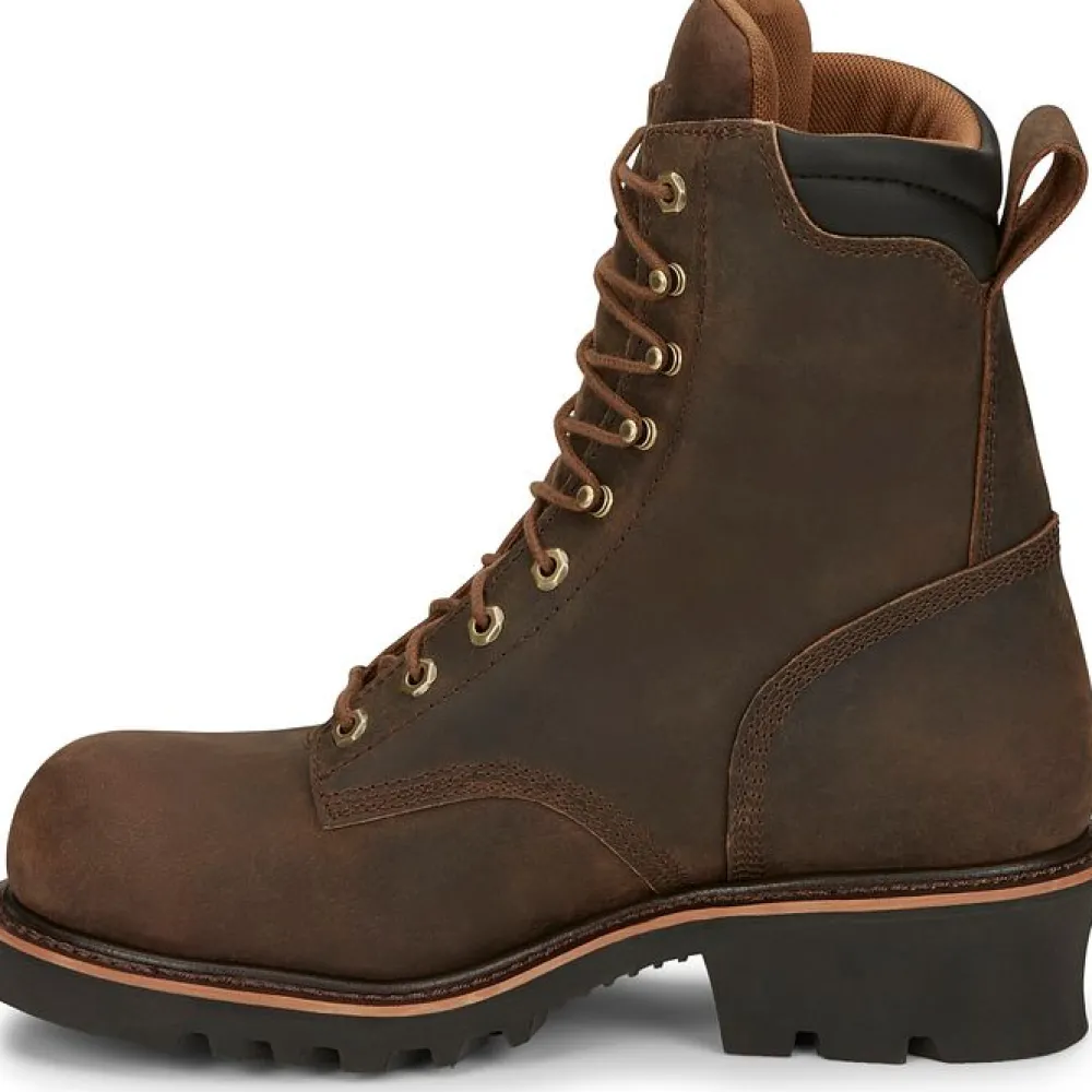Women Chippewa Men's Valdor 8" Comp Toe WP 400G Ins Logger Work Boot - 73238