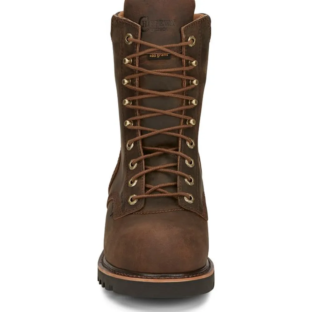 Women Chippewa Men's Valdor 8" Comp Toe WP 400G Ins Logger Work Boot - 73238