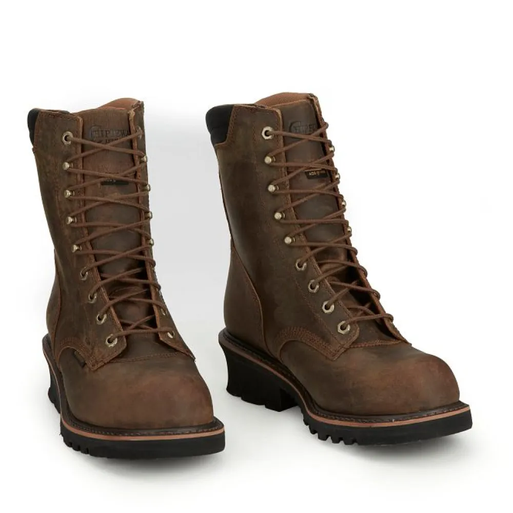 Women Chippewa Men's Valdor 8" Comp Toe WP 400G Ins Logger Work Boot - 73238