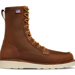 Women Danner Men's Bull Run 8" Moc Toe USA Made Wedge Work Boot - - 15541