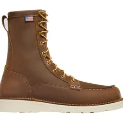Women Danner Men's Bull Run 8" Steel Toe USA Made Wedge Work Boot - 15542