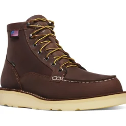 Women Danner Men's Bull Run GTX 6" Plain Toe WP Slip Resist Work Boot -- 15588