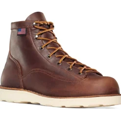 Women Danner Men's Bull Run USA Made 6" Soft Toe Wedge Work Boot - - 15552