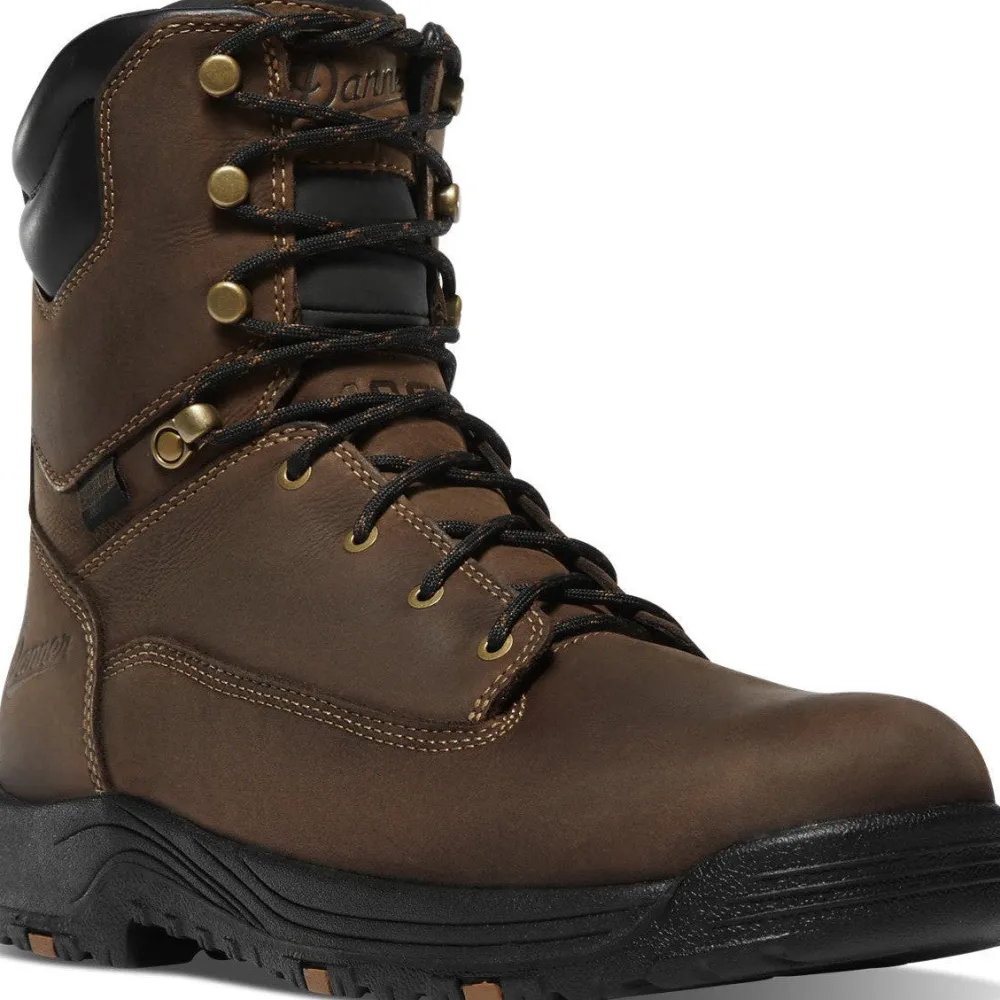 Danner Men's Caliper 8" Plain Toe WP 400G Slip Resist Work Boot -- 19458