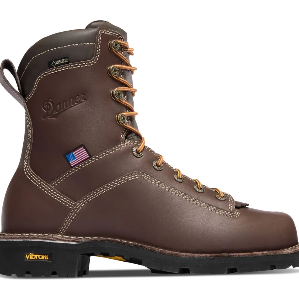 Danner Men's Quarry USA Made 8" Soft Toe WP Work Boot - - 17305