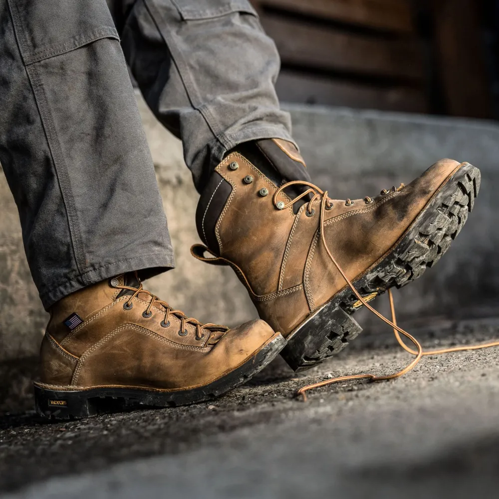 Danner Men's Quarry USA Made 8" Alloy Toe WP Work Boot - - 17317