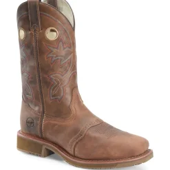 Double H Men's Antonio 13" Square Toe Western Work Boot- Brown- DH5134