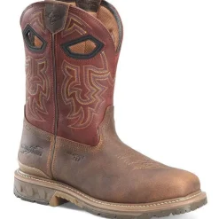 Double H Men's Brock 11" CT Western Roper Work Boot -Brown- PH5009