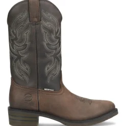 Women Double H Men's Tascosa 12" R Toe WP Western Classic Boot -Brown- DH4158