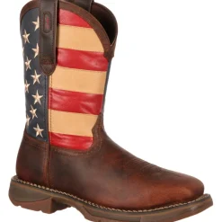 Durango Men's Rebel 11" Steel Toe Western Flag Boot - - DB020