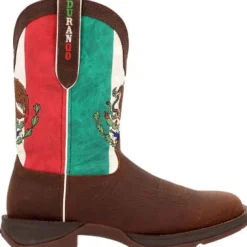Durango Men's Rebel By Mexico Flag 11" ST Western Boot -Brown- DDB0430
