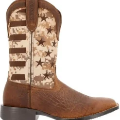 Durango Men's Westward 11" ST Western Work Boot -Camo Flag- DDB0397