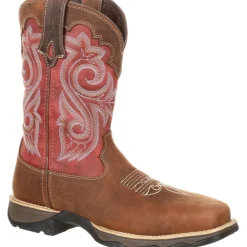 Women Durango Women's Lady Rebel 10" Comp Toe WP Western Work Boot - DRD0220