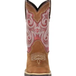 Women Durango Women's Lady Rebel 10" Sqr Toe Western Boot- Rusty Red- DRD0349