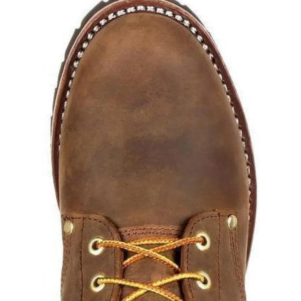 Women Georgia Men's 8" WP Steel Toe Ins. Logger Work Boot - - GB00065