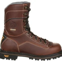 Women Georgia Men's AMP LT 9" Logger Low Heel WP Work Boot - - GB00237