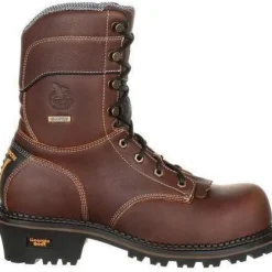 Women Georgia Men's AMP LT Logger Comp Toe WP Work Boot - - GB00236