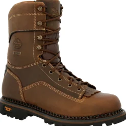 Women Georgia Men's AMP LT Low Heel Logger 9" Comp Toe WP Work Boot- GB00473