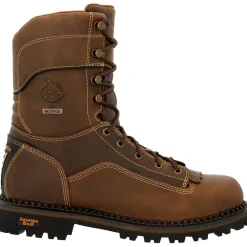 Women Georgia Men's AMP LT Low Heel Logger 9" Comp Toe WP Work Boot- GB00473