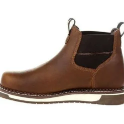 Women Georgia Men's AMP LT Wedge Chelsea Steel Toe WP Work Boot - - GB00353