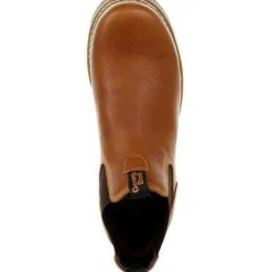 Women Georgia Men's AMP LT Wedge Soft Toe Chelsea Work Boot - - GB00346