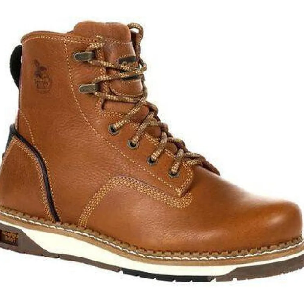 Women Georgia Men's AMP LT Wedge Soft Toe Work Boot - - GB00347