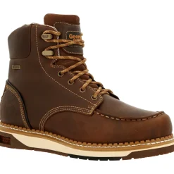 Women Georgia Men's AMP LT Wedge 6" Soft Toe WP Work Boot - - GB00429