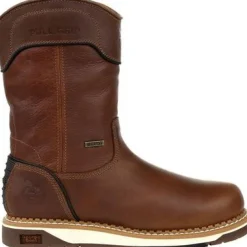 Women Georgia Men's Amp Lt Wedge 10" WP Steel Toe Pull Work Boot -- GB00517