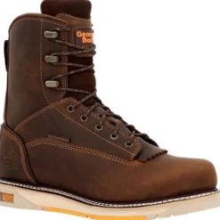 Women Georgia Men's Amp Lt Wedge 8" Soft Toe WP Work Boot -- GB00593