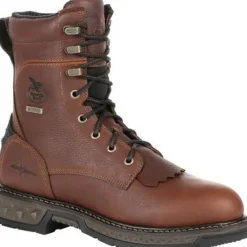 Georgia Men's Carbo Tec LT 8" Soft Toe WP Lacer Work Boot -- GB00309